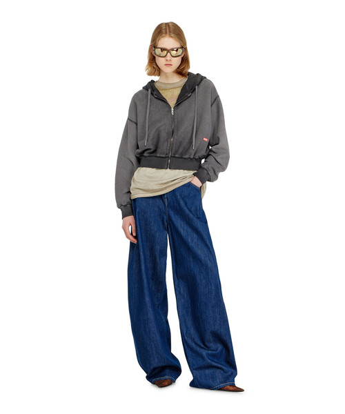 DIESEL（ディーゼル）の「ウィメンズ ジップアップパーカー F-SUNNY-HOOD-ZIP（パーカー・レディース・グレー系その他/ホワイト系その他・X-LARGE/LARGE/X-SMALL/SMALL/MEDIUM）」の5枚目の写真