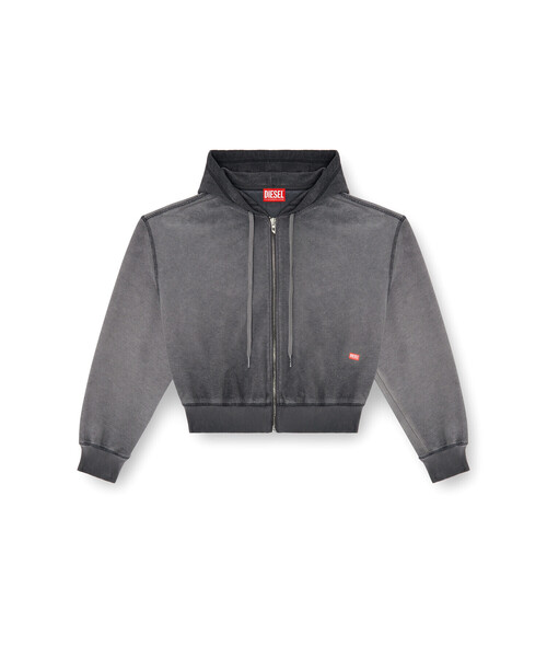 DIESEL（ディーゼル）の「ウィメンズ ジップアップパーカー F-SUNNY-HOOD-ZIP（パーカー・レディース・グレー系その他/ホワイト系その他・X-LARGE/LARGE/X-SMALL/SMALL/MEDIUM）」の4枚目の写真