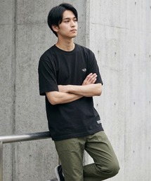 [キャンプフリー] CAMPFREE ワンポイント刺繍ロゴTシャツ 7.4oz やや厚手 半袖
