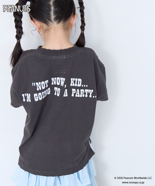 LOWRYS FARM（ローリーズファーム）の「【SNOOPY】クラッシュTシャツ　 656759（Tシャツ/カットソー・キッズ・チャコールグレー/オフホワイト/ライトブルー・110cm/120cm/150cm/140cm/130cm）」の16枚目の写真