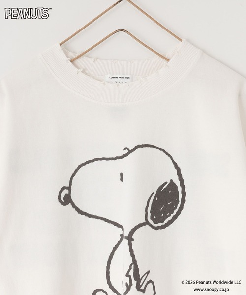 LOWRYS FARM（ローリーズファーム）の「【SNOOPY】クラッシュTシャツ　 656759（Tシャツ/カットソー・キッズ・チャコールグレー/オフホワイト/ライトブルー・110cm/120cm/150cm/140cm/130cm）」の19枚目の写真