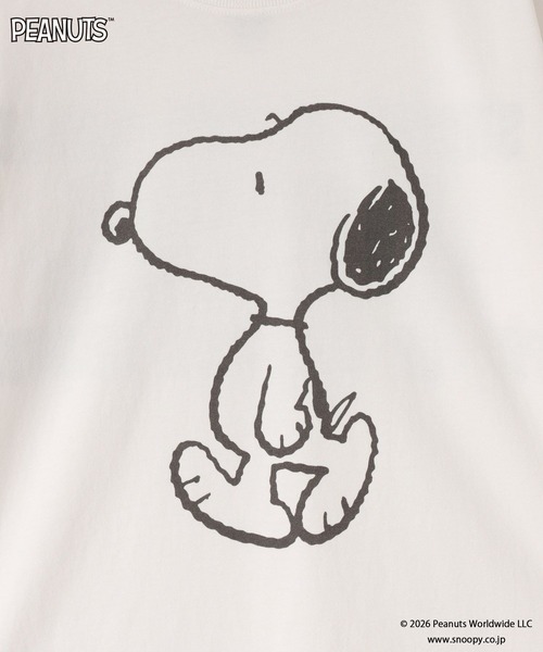 LOWRYS FARM（ローリーズファーム）の「【SNOOPY】クラッシュTシャツ　 656759（Tシャツ/カットソー・キッズ・チャコールグレー/オフホワイト/ライトブルー・110cm/120cm/150cm/140cm/130cm）」の21枚目の写真