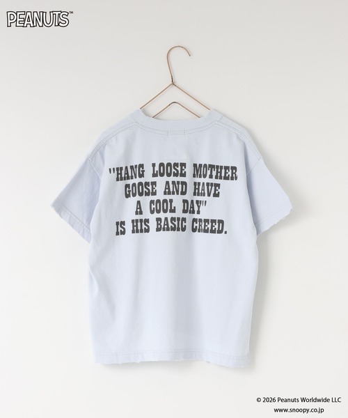 LOWRYS FARM（ローリーズファーム）の「【SNOOPY】クラッシュTシャツ　 656759（Tシャツ/カットソー・キッズ・チャコールグレー/オフホワイト/ライトブルー・110cm/120cm/150cm/140cm/130cm）」の7枚目の写真