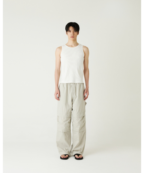 THEENDQUESTION(ジエンドクエスチョン)の「Rib sleeveless t-shirt / WHITE(Tシャツ/カットソー・レディース・その他・FREE)」の3枚目の写真