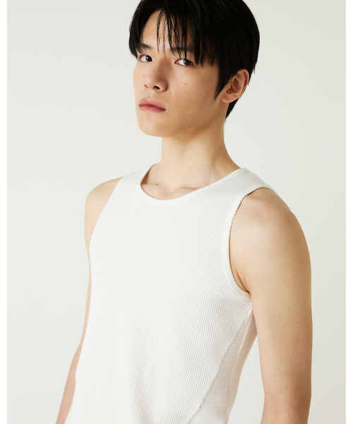 THEENDQUESTION(ジエンドクエスチョン)の「Rib sleeveless t-shirt / WHITE(Tシャツ/カットソー・レディース・その他・FREE)」の10枚目の写真