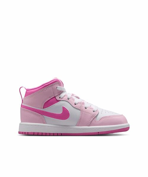JORDAN BRAND(ジョーダンブランド)の「ジョーダン 1 MID リトルキッズシューズ / Jordan 1 Mid Little Kids' Shoes DQ8424-601 Pink Foam(スニーカー・キッズ・ピンク・19/16.5/17/17.5/18.5/19.5/20/20.5/21/21.5/22/18)」の3枚目の写真