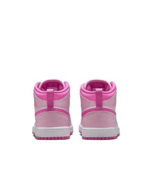 JORDAN BRAND(ジョーダンブランド)の「ジョーダン 1 MID リトルキッズシューズ / Jordan 1 Mid Little Kids' Shoes DQ8424-601 Pink Foam(スニーカー・キッズ・ピンク・19/16.5/17/17.5/18.5/19.5/20/20.5/21/21.5/22/18)」の6枚目の写真