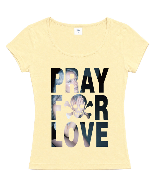 VENHIT(ベンヒット)の「セイントリーラブ Uネックスリムフィット半袖Tシャツ(Tシャツ/カットソー・レディース・ホワイト/ブラック/イエロー/ライトピンク・SMALL/MEDIUM/LARGE)」の7枚目の写真