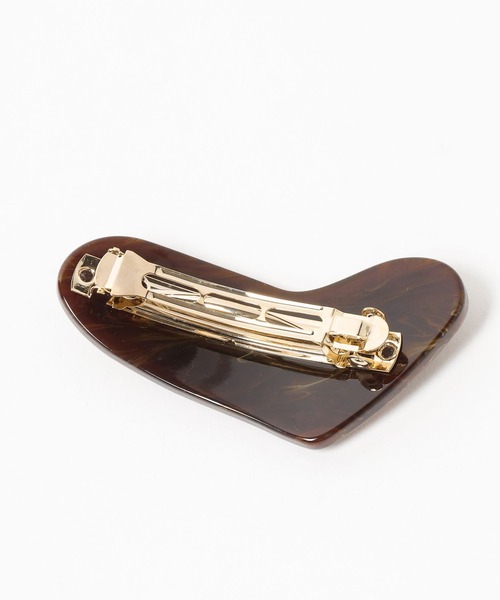 mysty woman（ミスティウーマン）の「【LAPUIS】PlumpHeartバレッタL　730199（バレッタ/ヘアクリップ・レディース・ブラウン/ブラック・FREE）」の11枚目の写真