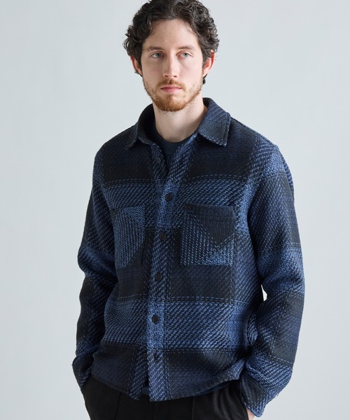 MEN'S BIGI(メンズビギ)の「《別注》WAX LONDON ジャストフィットニットブルゾン(ブルゾン・メンズ・グレー系その他・04/03/02)」の1枚目の写真