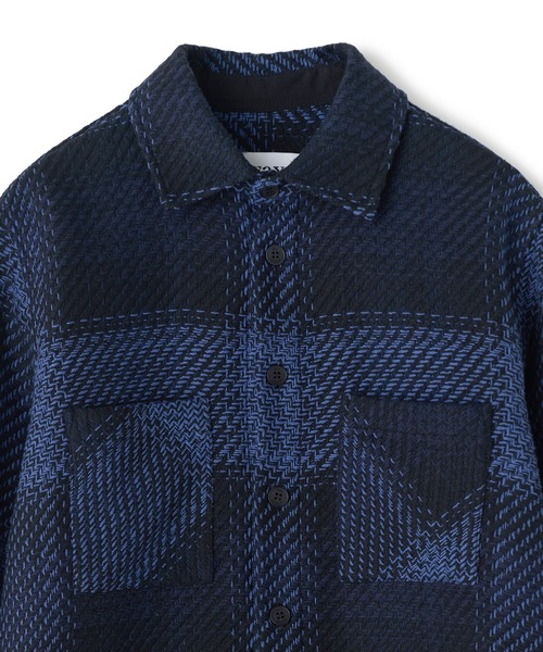 MEN'S BIGI(メンズビギ)の「《別注》WAX LONDON ジャストフィットニットブルゾン(ブルゾン・メンズ・グレー系その他・04/03/02)」の6枚目の写真