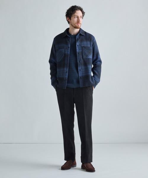 MEN'S BIGI(メンズビギ)の「《別注》WAX LONDON ジャストフィットニットブルゾン(ブルゾン・メンズ・グレー系その他・04/03/02)」の4枚目の写真
