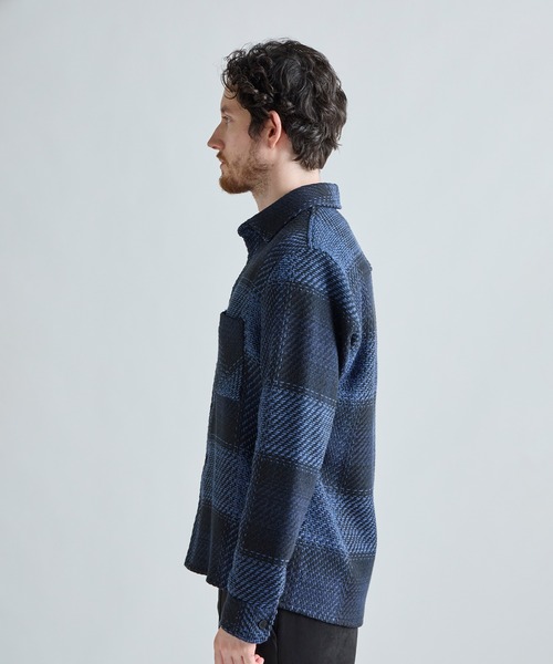 MEN'S BIGI(メンズビギ)の「《別注》WAX LONDON ジャストフィットニットブルゾン(ブルゾン・メンズ・グレー系その他・04/03/02)」の2枚目の写真