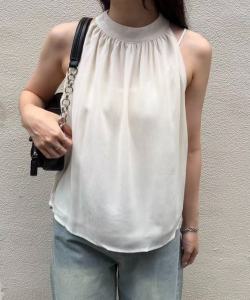mebole(メボレ)の「american sleeve chiffon blouse(シャツ/ブラウス・レディース・アイボリー/ブラック・FREE)」の8枚目の写真