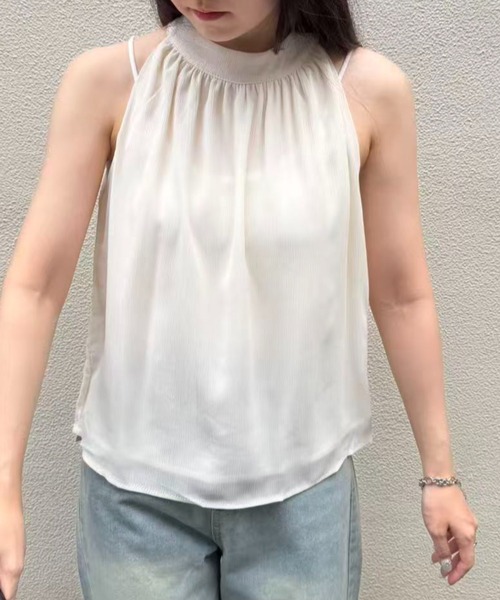 mebole(メボレ)の「american sleeve chiffon blouse(シャツ/ブラウス・レディース・アイボリー/ブラック・FREE)」の9枚目の写真