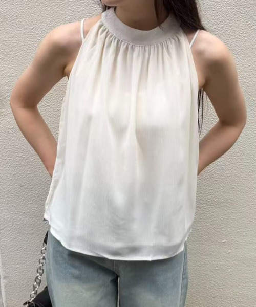 mebole(メボレ)の「american sleeve chiffon blouse(シャツ/ブラウス・レディース・アイボリー/ブラック・FREE)」の10枚目の写真