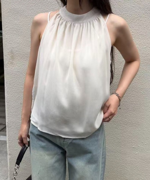 mebole(メボレ)の「american sleeve chiffon blouse(シャツ/ブラウス・レディース・アイボリー/ブラック・FREE)」の11枚目の写真