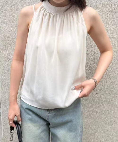 mebole(メボレ)の「american sleeve chiffon blouse(シャツ/ブラウス・レディース・アイボリー/ブラック・FREE)」の12枚目の写真