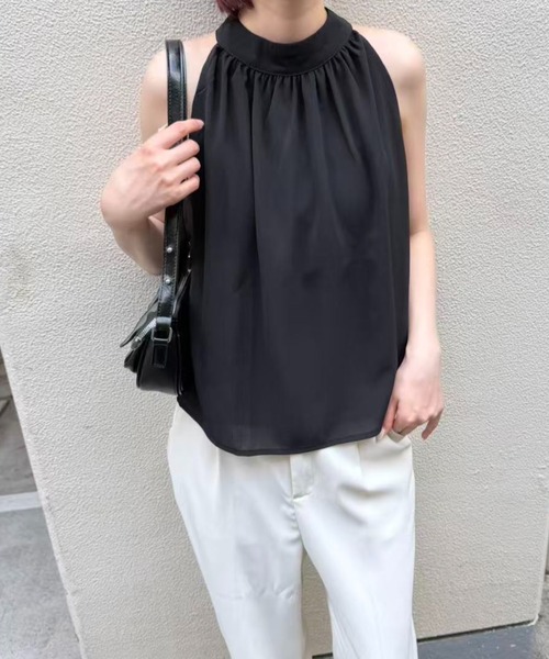 mebole(メボレ)の「american sleeve chiffon blouse(シャツ/ブラウス・レディース・アイボリー/ブラック・FREE)」の3枚目の写真