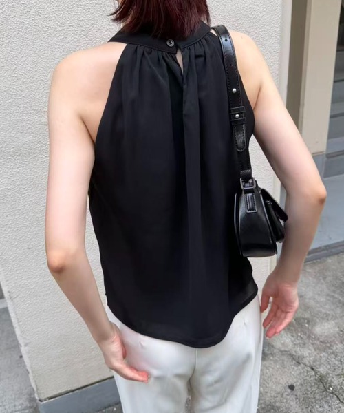 mebole(メボレ)の「american sleeve chiffon blouse(シャツ/ブラウス・レディース・アイボリー/ブラック・FREE)」の4枚目の写真