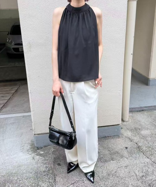 mebole(メボレ)の「american sleeve chiffon blouse(シャツ/ブラウス・レディース・アイボリー/ブラック・FREE)」の5枚目の写真