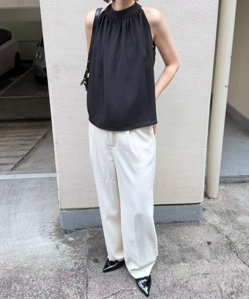 mebole(メボレ)の「american sleeve chiffon blouse(シャツ/ブラウス・レディース・アイボリー/ブラック・FREE)」の6枚目の写真