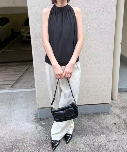 mebole(メボレ)の「american sleeve chiffon blouse(シャツ/ブラウス・レディース・アイボリー/ブラック・FREE)」の7枚目の写真
