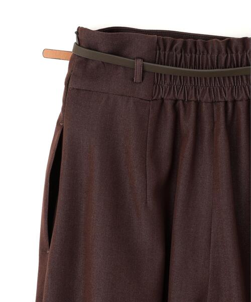 JILL by JILL STUART（ジルバイジルスチュアート）の「合皮ベルト付ワイドパンツ（その他パンツ・レディース・ブラウン/グレー・MEDIUM/SMALL）」の12枚目の写真