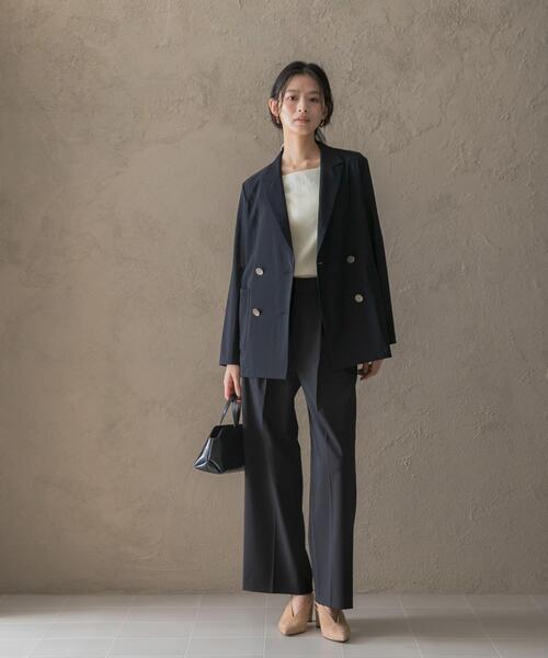 URBAN RESEARCH ROSSO WOMEN(アーバンリサーチ ロッソ)の「メモリーネットライトジャケット(その他アウター・レディース・ベージュ系その他/ブラック・FREE)」の20枚目の写真