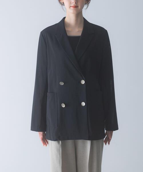 URBAN RESEARCH ROSSO WOMEN(アーバンリサーチ ロッソ)の「メモリーネットライトジャケット(その他アウター・レディース・ベージュ系その他/ブラック・FREE)」の18枚目の写真