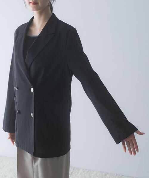 URBAN RESEARCH ROSSO WOMEN(アーバンリサーチ ロッソ)の「メモリーネットライトジャケット(その他アウター・レディース・ベージュ系その他/ブラック・FREE)」の15枚目の写真