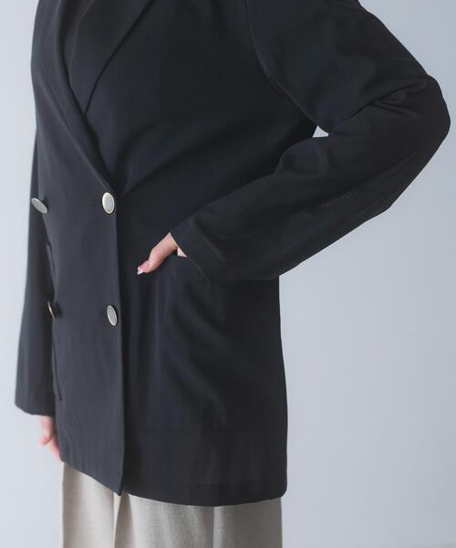 URBAN RESEARCH ROSSO WOMEN(アーバンリサーチ ロッソ)の「メモリーネットライトジャケット(その他アウター・レディース・ベージュ系その他/ブラック・FREE)」の14枚目の写真