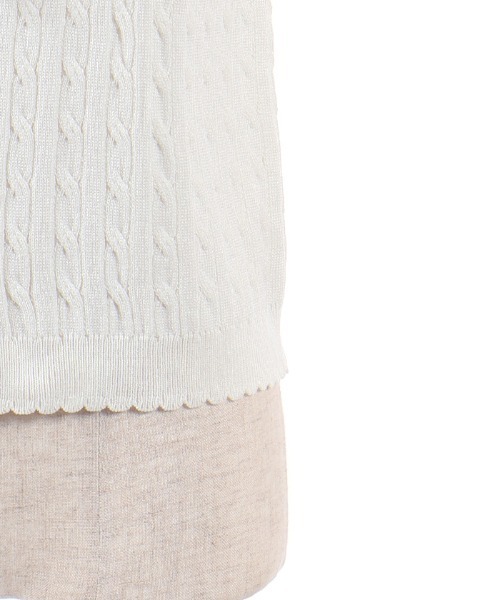 axes femme POETIQUE(アクシーズファムポエティック)の「うさぎ刺繍襟付きニットプルオーバー(ニット/セーター・レディース・ホワイト/サックスブルー/ワイン・MEDIUM)」の18枚目の写真