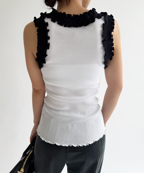 EDIT. FOR LULU（エディットフォールル）の「【Opera SPORT/オペラスポーツ】 ROSALIE SEAMLESS TOP（Tシャツ/カットソー・レディース・ホワイト・FREE）」の3枚目の写真