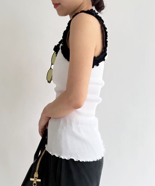 EDIT. FOR LULU（エディットフォールル）の「【Opera SPORT/オペラスポーツ】 ROSALIE SEAMLESS TOP（Tシャツ/カットソー・レディース・ホワイト・FREE）」の4枚目の写真