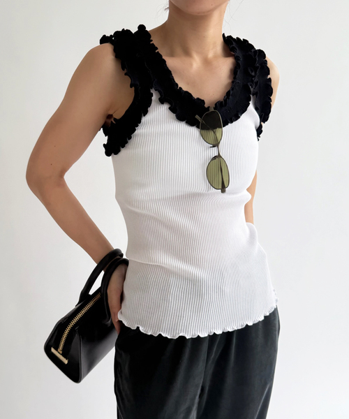 EDIT. FOR LULU（エディットフォールル）の「【Opera SPORT/オペラスポーツ】 ROSALIE SEAMLESS TOP（Tシャツ/カットソー・レディース・ホワイト・FREE）」の5枚目の写真