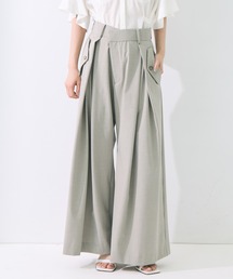 STUDIOUS | 【STUDIOUS/ステュディオス】Flap Cargo Wide Pants/フラップカーゴワイドパンツ/ウォッシャブル/オフィスカジュアル/美脚/腰回りカバー(カーゴパンツ)
