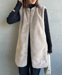 【WEB先行予約】[TATRAS/タトラス] POLLINA ノーカラー エコファーベスト