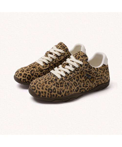 MAC MOC(マックモック)の「Nutty ナッティ セミ CUTOUT レースアップ スニーカー_4color 1.5cm(スニーカー・レディース・ブラウン/レオパード/キャメル/グレー・22.5cm/23cm/23.5cm/24cm/24.5cm/25cm)」の4枚目の写真