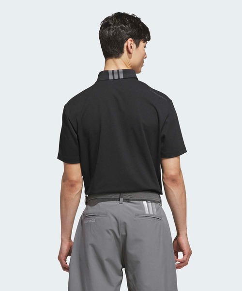 adidas(アディダス)の「コードカオス 半袖シャツ【adidas Golf/アディダスゴルフ】(ポロシャツ・メンズ・ブラック・SMALL/MEDIUM/LARGE/X-LARGE/XX-LARGE)」の2枚目の写真