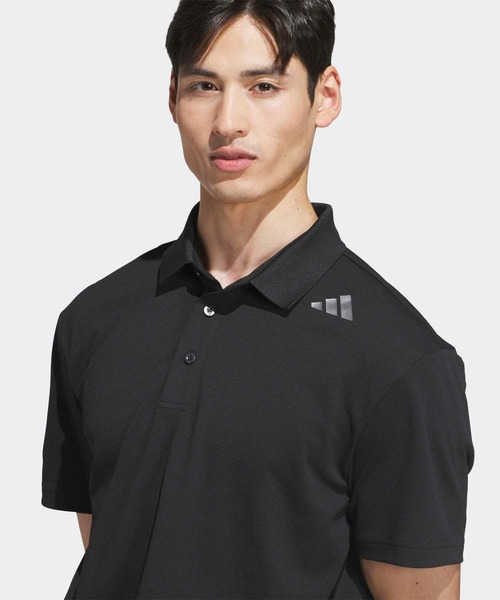 adidas(アディダス)の「コードカオス 半袖シャツ【adidas Golf/アディダスゴルフ】(ポロシャツ・メンズ・ブラック・SMALL/MEDIUM/LARGE/X-LARGE/XX-LARGE)」の3枚目の写真