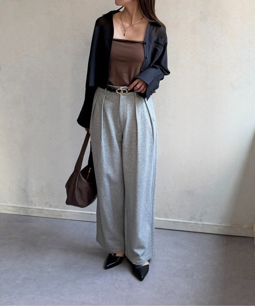 Thevon(ゼボン)の「シアー切替デニムライクショートシャツ(シャツ/ブラウス・レディース・インディゴブルー/ブラック・FREE)」の15枚目の写真
