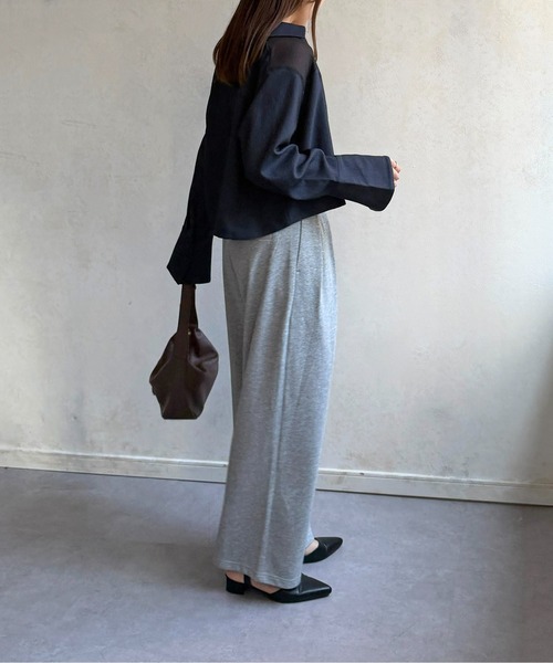 Thevon(ゼボン)の「シアー切替デニムライクショートシャツ(シャツ/ブラウス・レディース・インディゴブルー/ブラック・FREE)」の18枚目の写真