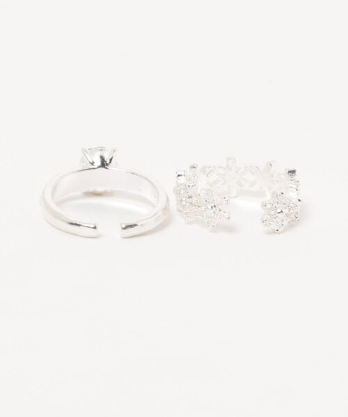 tone(トーン)の「【88eighty-eight】ピンクビジューストーンフラワーリング2点セット【import】(MA)(リング・レディース・ピンク・FREE)」の6枚目の写真