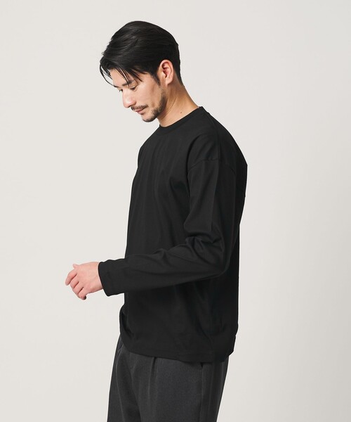 BEAUTY&YOUTH UNITED ARROWS(ビューティーアンドユースユナイテッドアローズ)の「【WEB限定 WARDROBE SMART】NORITAKE リラックス テーパード カットソー【抗菌・防臭】(Tシャツ/カットソー・メンズ・ブラック/ネイビー/ダークグレー/ホワイト・S/M/L/XL)」の1枚目の写真