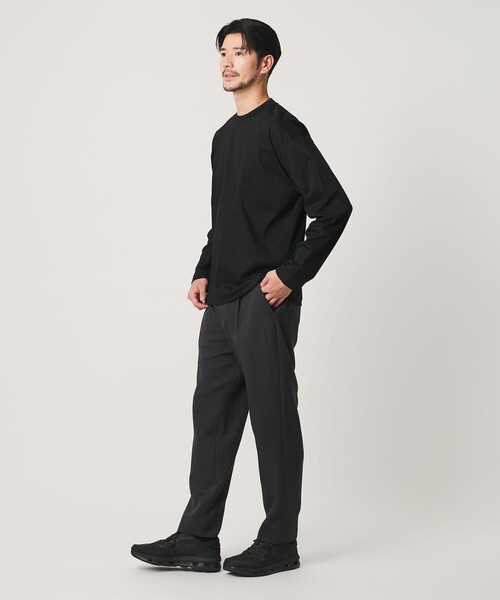 BEAUTY&YOUTH UNITED ARROWS(ビューティーアンドユースユナイテッドアローズ)の「【WEB限定 WARDROBE SMART】NORITAKE リラックス テーパード カットソー【抗菌・防臭】(Tシャツ/カットソー・メンズ・ブラック/ネイビー/ダークグレー/ホワイト・S/M/L/XL)」の8枚目の写真