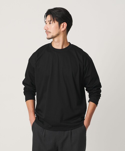 BEAUTY&YOUTH UNITED ARROWS(ビューティーアンドユースユナイテッドアローズ)の「【WEB限定 WARDROBE SMART】NORITAKE リラックス テーパード カットソー【抗菌・防臭】(Tシャツ/カットソー・メンズ・ブラック/ネイビー/ダークグレー/ホワイト・S/M/L/XL)」の10枚目の写真