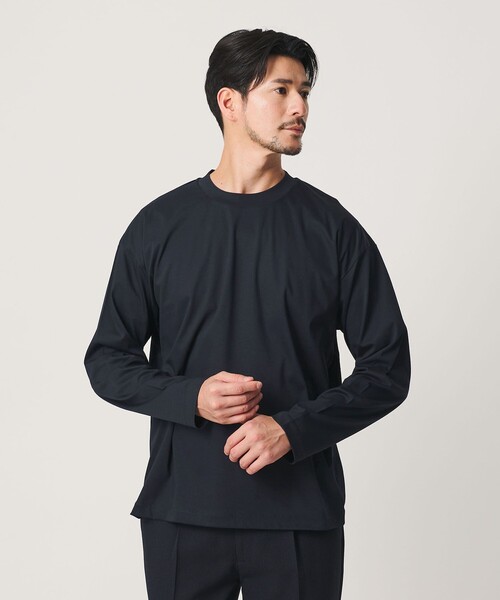 BEAUTY&YOUTH UNITED ARROWS(ビューティーアンドユースユナイテッドアローズ)の「【WEB限定 WARDROBE SMART】NORITAKE リラックス テーパード カットソー【抗菌・防臭】(Tシャツ/カットソー・メンズ・ブラック/ネイビー/ダークグレー/ホワイト・S/M/L/XL)」の15枚目の写真