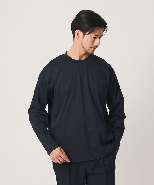 BEAUTY&YOUTH UNITED ARROWS(ビューティーアンドユースユナイテッドアローズ)の「【WEB限定 WARDROBE SMART】NORITAKE リラックス テーパード カットソー【抗菌・防臭】(Tシャツ/カットソー・メンズ・ブラック/ネイビー/ダークグレー/ホワイト・S/M/L/XL)」の16枚目の写真
