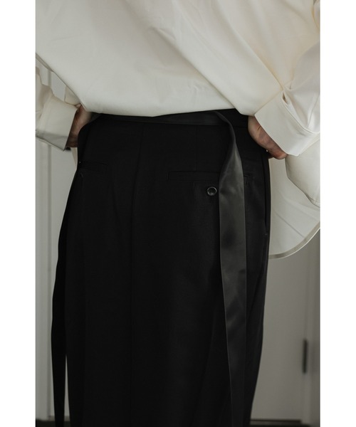 tento(テント)の「Front-Zip Slit Maxi Skirt(スカート・レディース・グレー/ブラック・38/36)」の10枚目の写真
